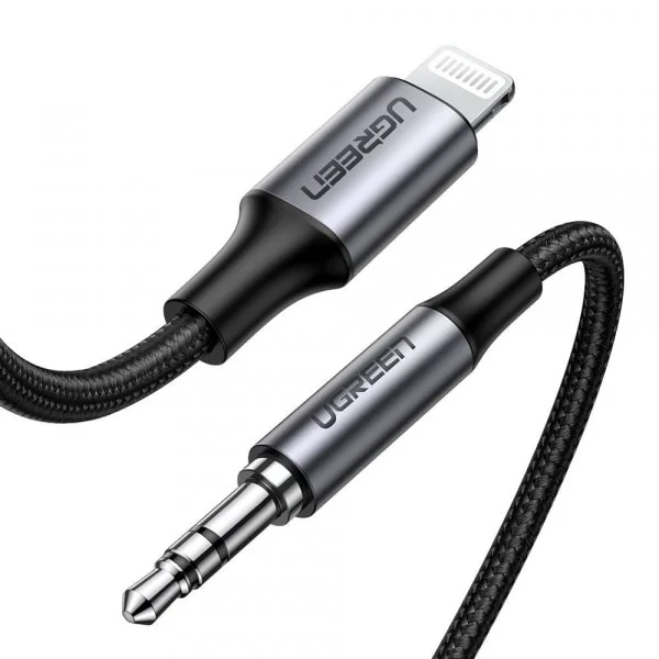 Φωτογραφία προϊόντος: Καλώδιο ήχου Lightning 3,5 mm UGREEN US315 1 m, Μαύρο