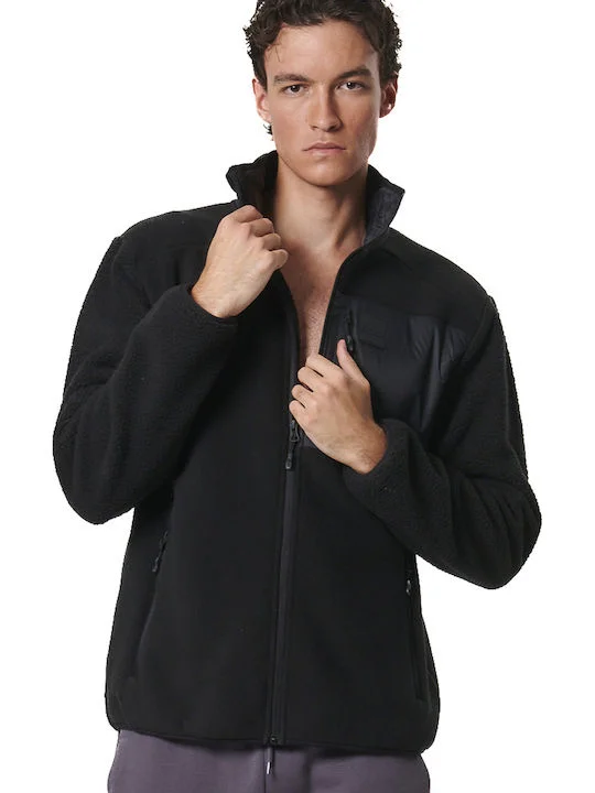 Φωτογραφία προϊόντος: Body ActionΦούτερ Fleece με Κουκούλα Μαύρο ΜΑΥΡΟ