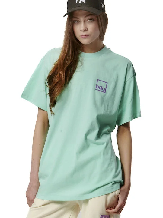 Φωτογραφία προϊόντος: Body Action Γυναικείο Oversized T-shirt Glass Green ΤΙΡΚΟΥΑΖ