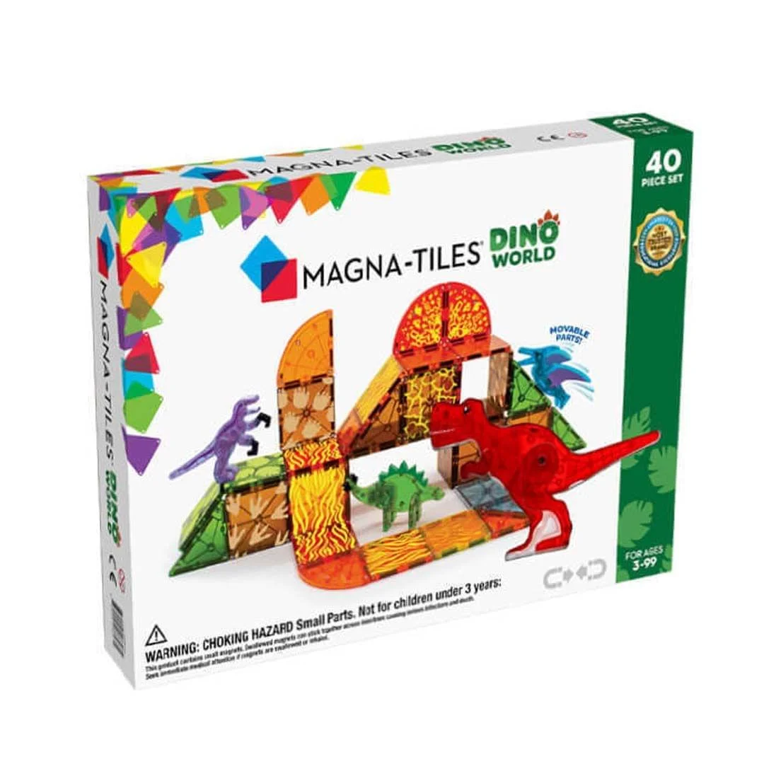 Φωτογραφία προϊόντος: Magna-Tiles Μαγνητικό Παιχνίδι Ο κόσμος των δεινοσαύρων 40 Τεμάχια