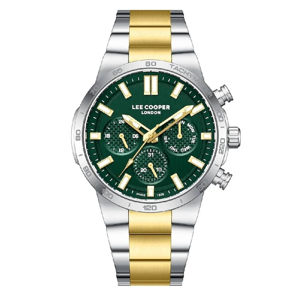 Φωτογραφία προϊόντος: Lee Cooper Watches Lee Cooper 8293 Men's Watch Gold / Silver Metallic Bracelet LC08293.270