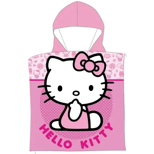 Φωτογραφία προϊόντος: Dimcol Πόντσο Θαλάσσης Quick Dry Sanrio Hello Kitty 50x100 Pink