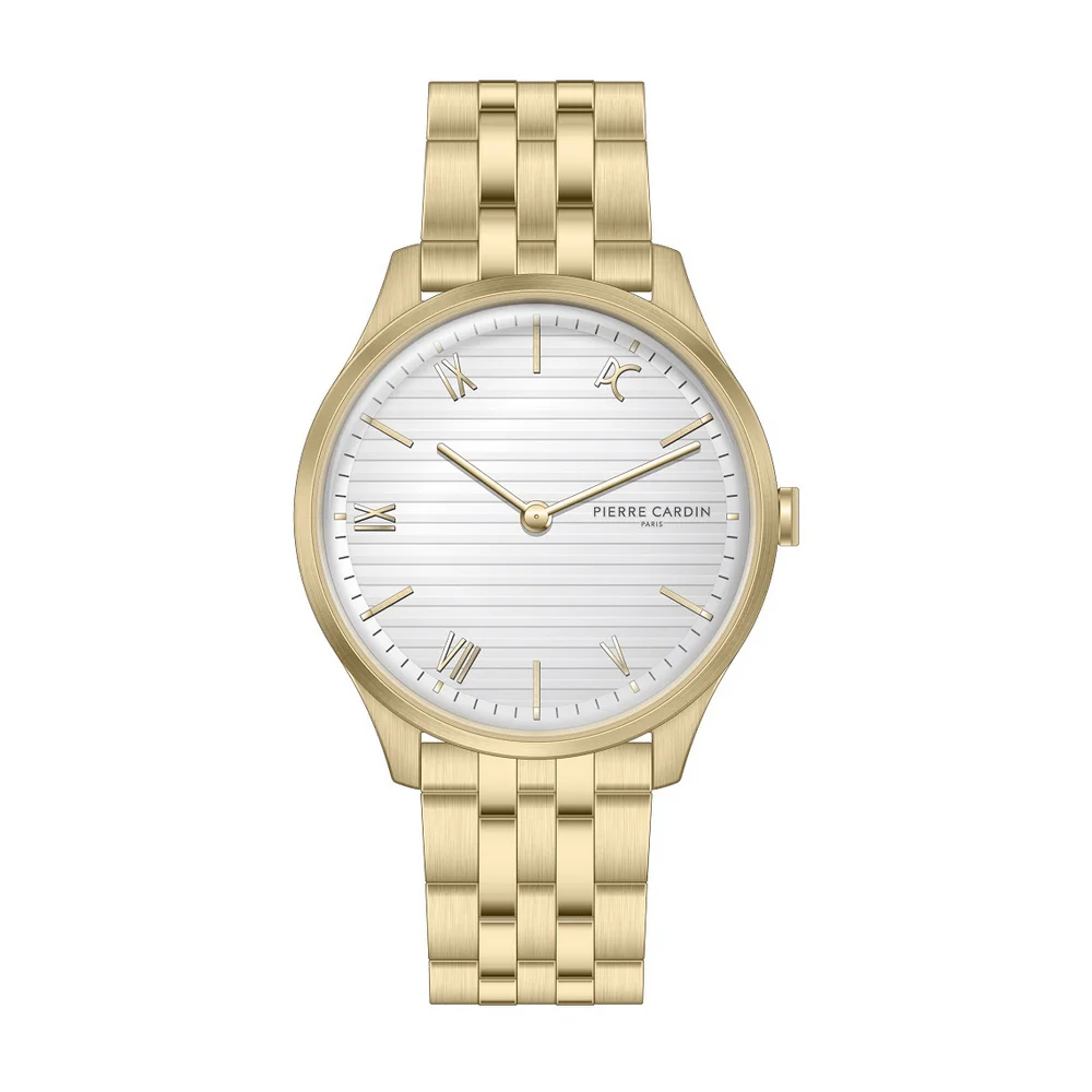 Φωτογραφία προϊόντος: Pierre Cardin, Men's Watch, Gold Stainless Steel Bracelet CBA.4019