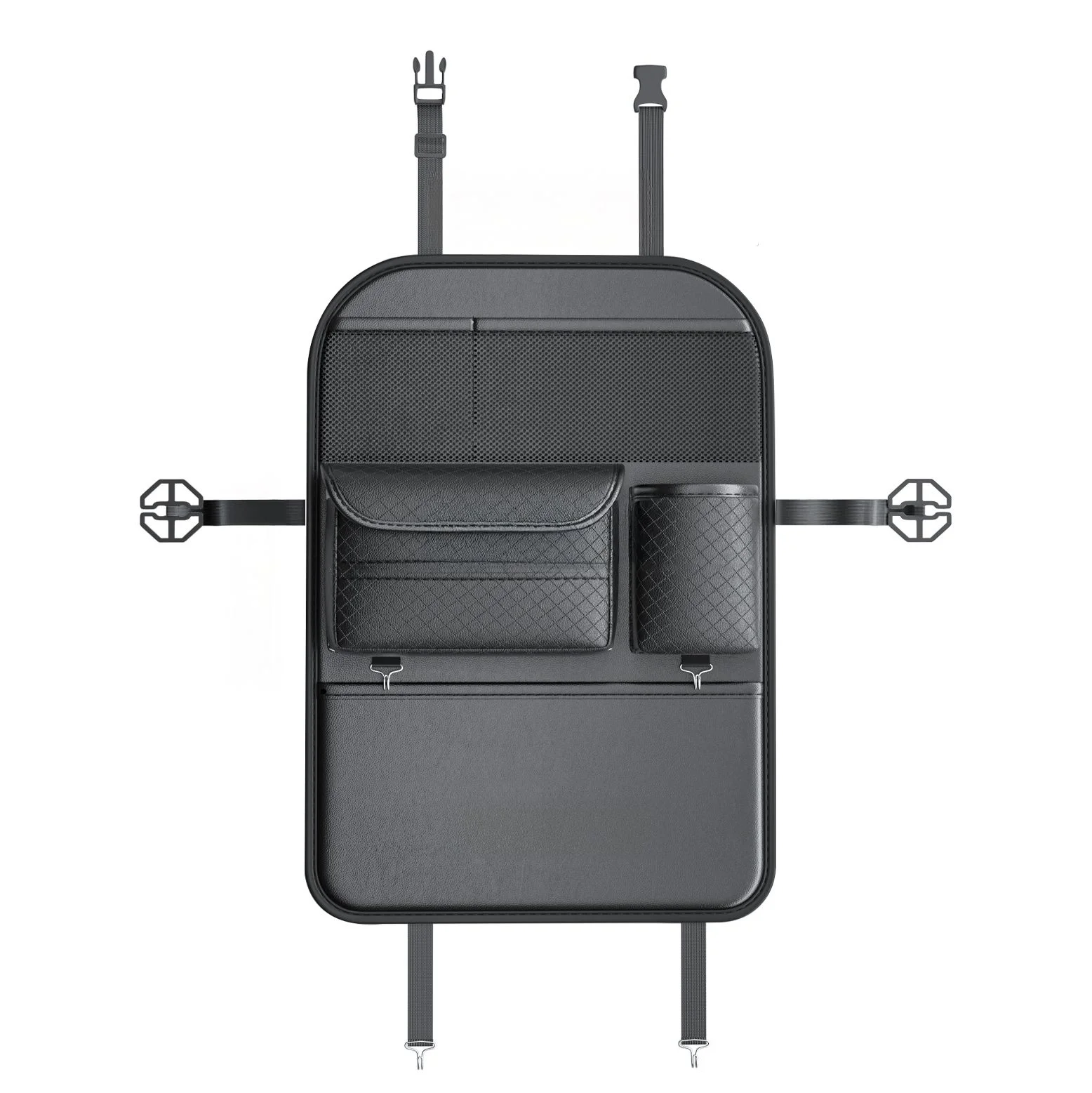 Φωτογραφία προϊόντος: . Car organizer for front seats with compartments D03 black