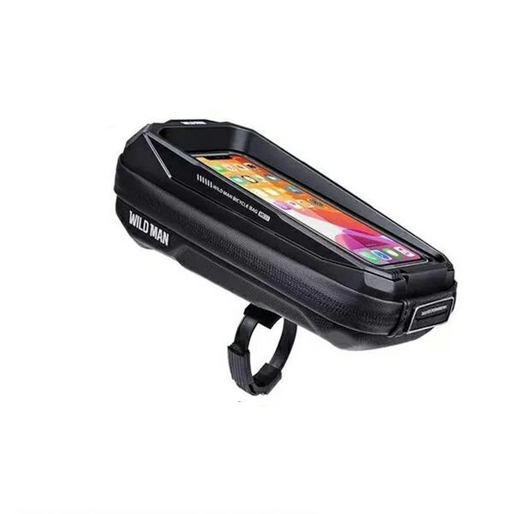 Φωτογραφία προϊόντος: . WILDMAN traveling bag for bike frame with zipper 0,6L (4 "- 7") MS33 black