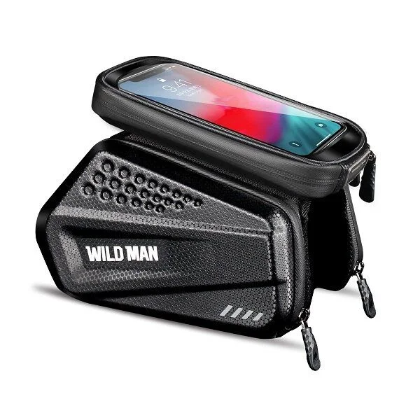 Φωτογραφία προϊόντος: . WILDMAN traveling bag for bike frame with zipper 1,2L (4"-7") ES6 black