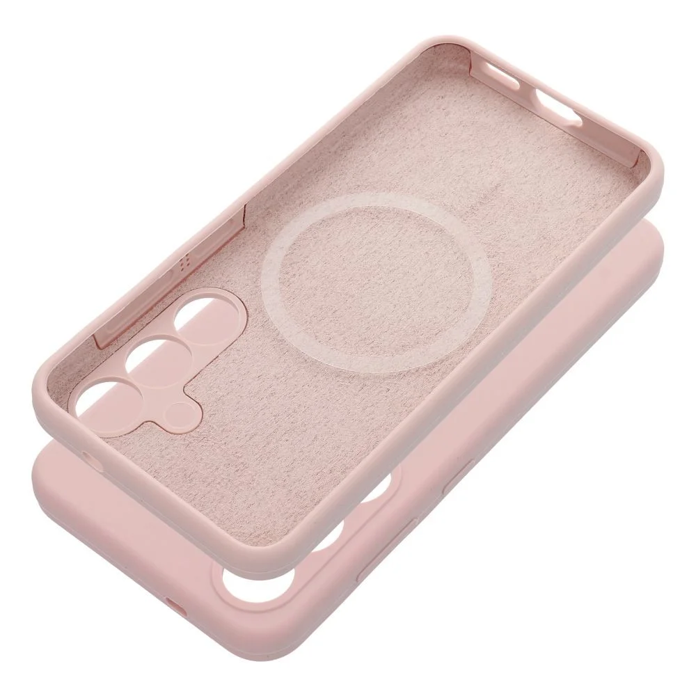 Φωτογραφία προϊόντος: . Case SILICONE 2mm for HONOR 400 SMART compatible with MagSafe sand pink