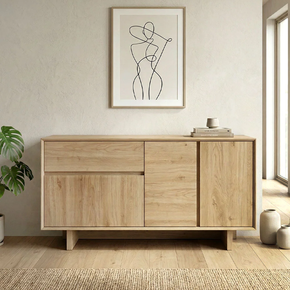 Φωτογραφία προϊόντος: Μπουφές Capri Megapap χρώμα sapphire oak 146x45x76,5εκ. GP037-0331,2