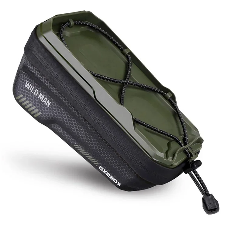 Φωτογραφία προϊόντος: . WILDMAN traveling bag for bike frame with zipper 1L ( 4"- 7") GX220X green