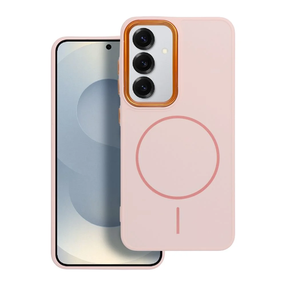 Φωτογραφία προϊόντος: . FRAME MAG COVER Case compatible with MagSafe for SAMSUNG A17 powder pink
