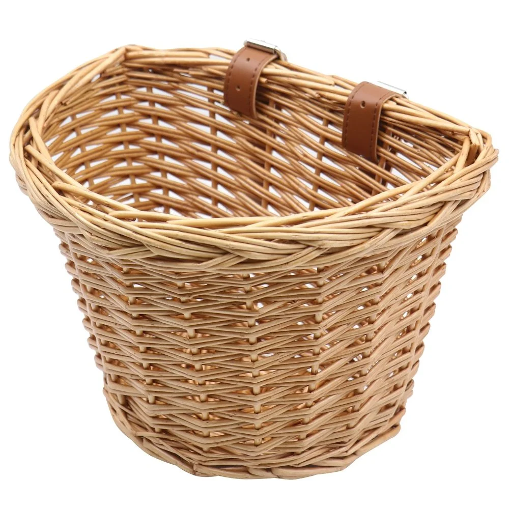 Φωτογραφία προϊόντος: . Willow front bicycle basket FSBKT-131-1 wood color
