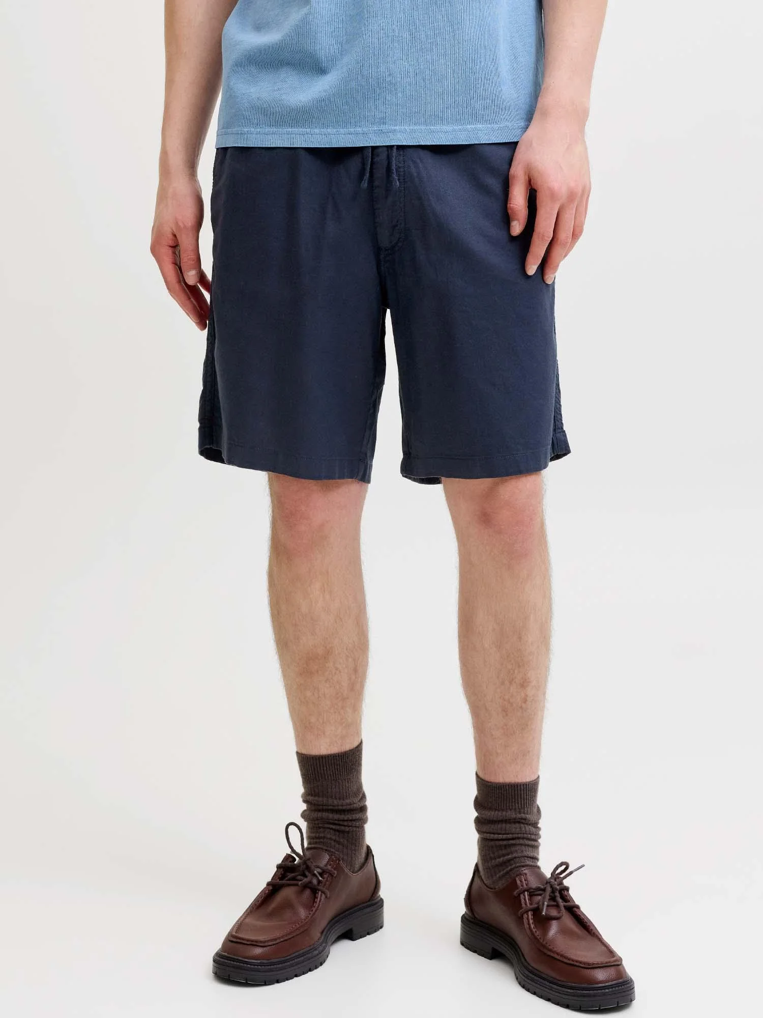 Φωτογραφία προϊόντος: JACK AND JONES JACK+JONES LINEN JPSTJAIDEN SHORT - DARK NAVY 12292332