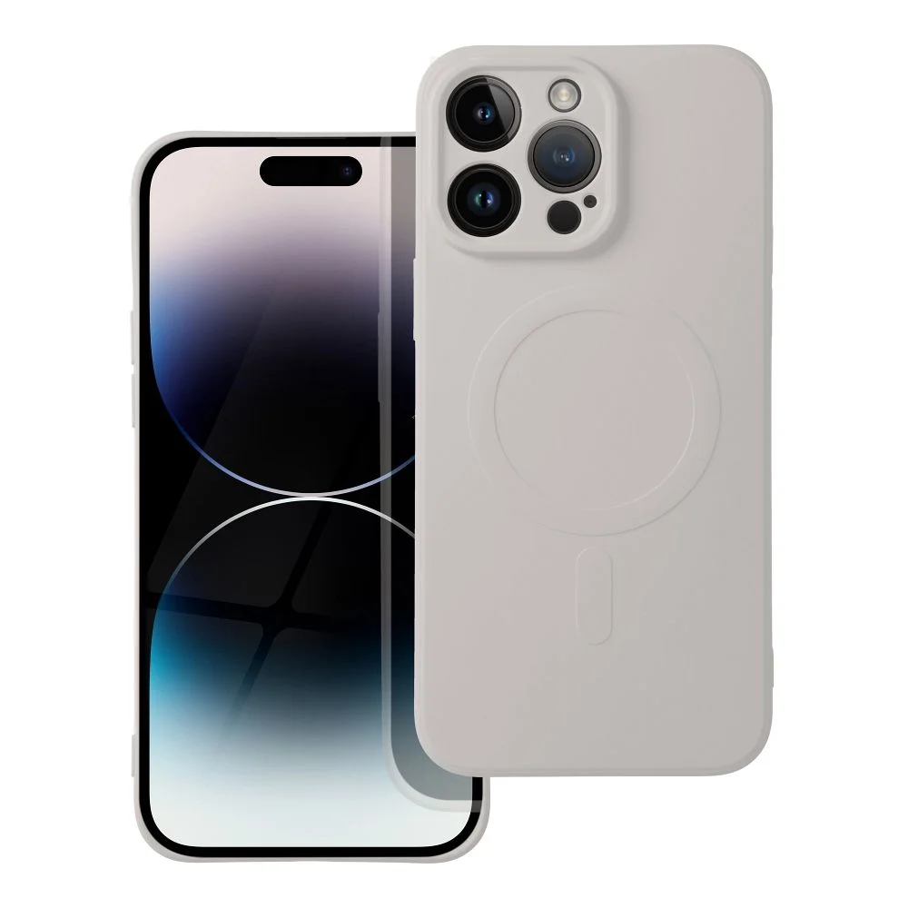Φωτογραφία προϊόντος: . SILICONE MAG COVER (big hole) case compatible with MagSafe for IPHONE 17 Pro Max titanium