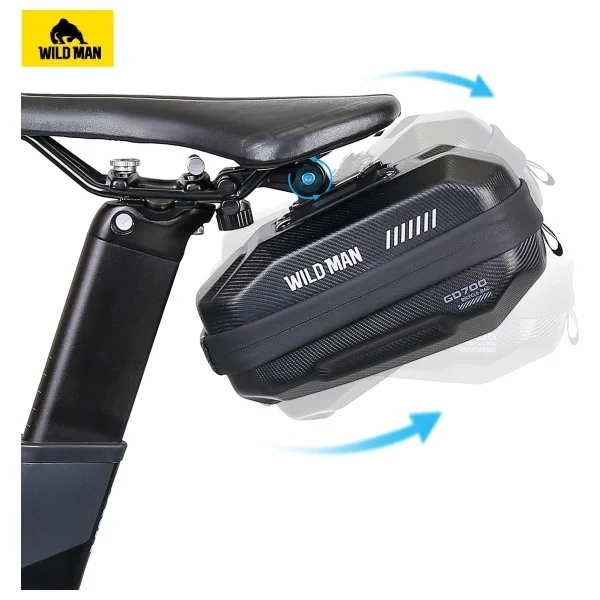 Φωτογραφία προϊόντος: . WILDMAN traveling bag for bike frame with zipper 1L (4 "- 7") M90 black