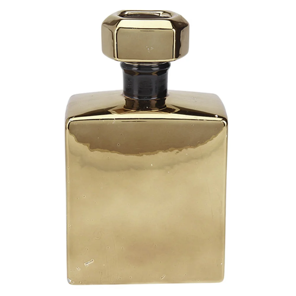 Φωτογραφία προϊόντος: Βάζο «perfume» χρυσό 14,5x8x24cm Zaros 26590 HE606