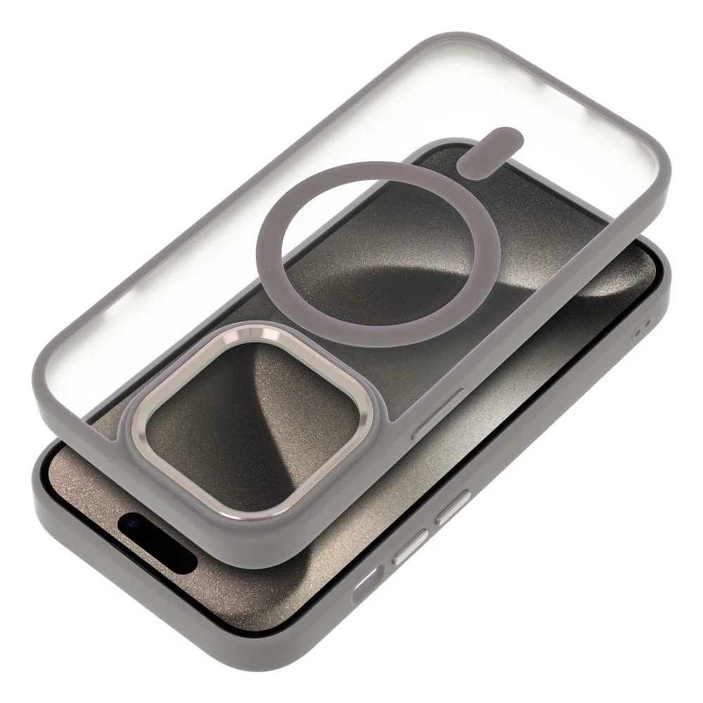 Φωτογραφία προϊόντος: . MATTE MAG COVER case compatible with MagSafe for IPHONE 17 titanium