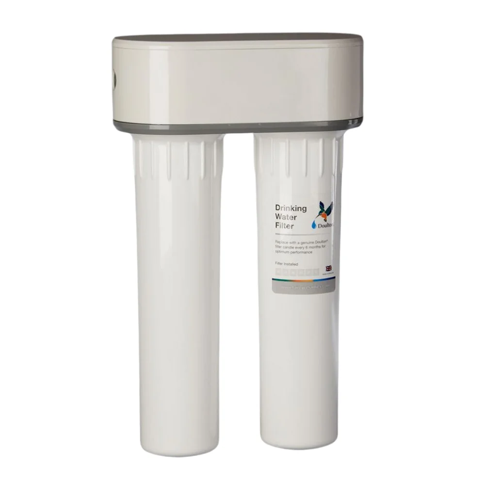 Φωτογραφία προϊόντος: Doulton HIP DUO Nitrate Ultracarb Διπλή Συσκευή Φίλτρου Νερού Κάτω Πάγκου 3/8"