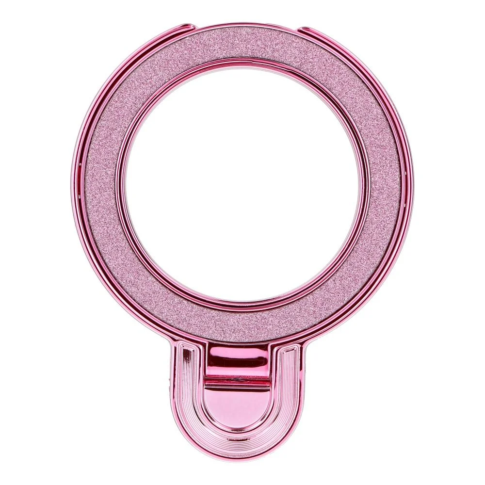 Φωτογραφία προϊόντος: . Phone stand CIRCLE GLITTER - stick-on - pink