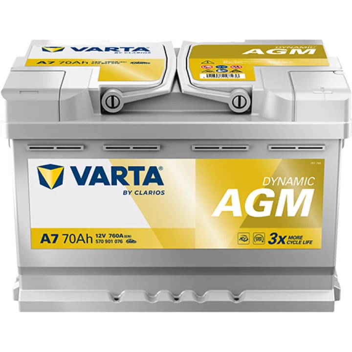 Φωτογραφία προϊόντος: Varta Silver Dynamic Agm A7(E39) 12V 70Ah