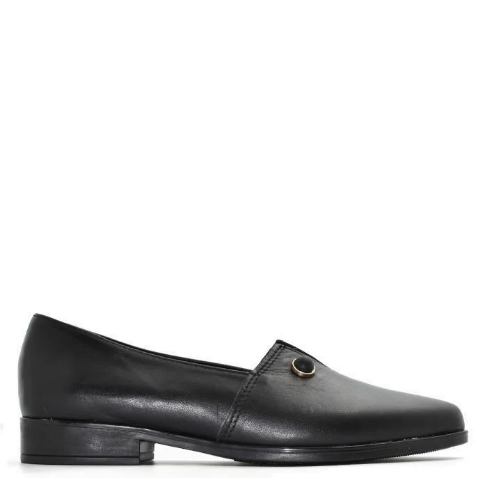 Φωτογραφία προϊόντος: NIKOLAS SHOES Nikolas Δερμάτινα Γυναικεία Μοκασίνια σε Μαύρο Χρώμα 402