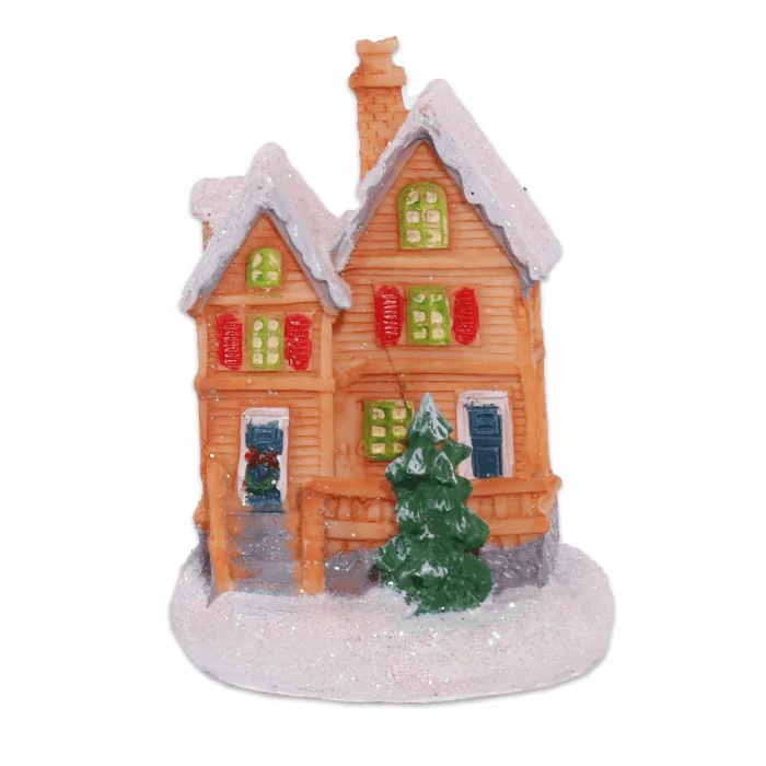 Φωτογραφία προϊόντος: Christmas LED Table Top House Decoration Light Brown 8.5*6.5*6cm
