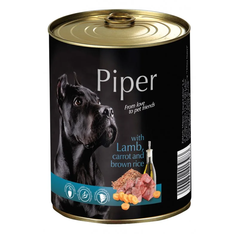 Φωτογραφία προϊόντος: PIPER ADULT ΑΡΝΙ + ΚΑΡΟΤΟ + ΚΑΣΤΑΝΟ ΡΥΖΙ 400GR