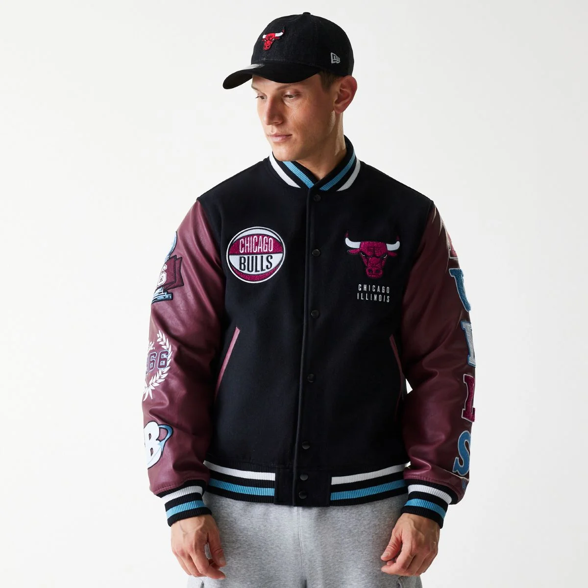 Φωτογραφία προϊόντος: NEW ERA CHICAGO BULLS NBA PATCH VARSITY JACKET - ΜΑΥΡΟ