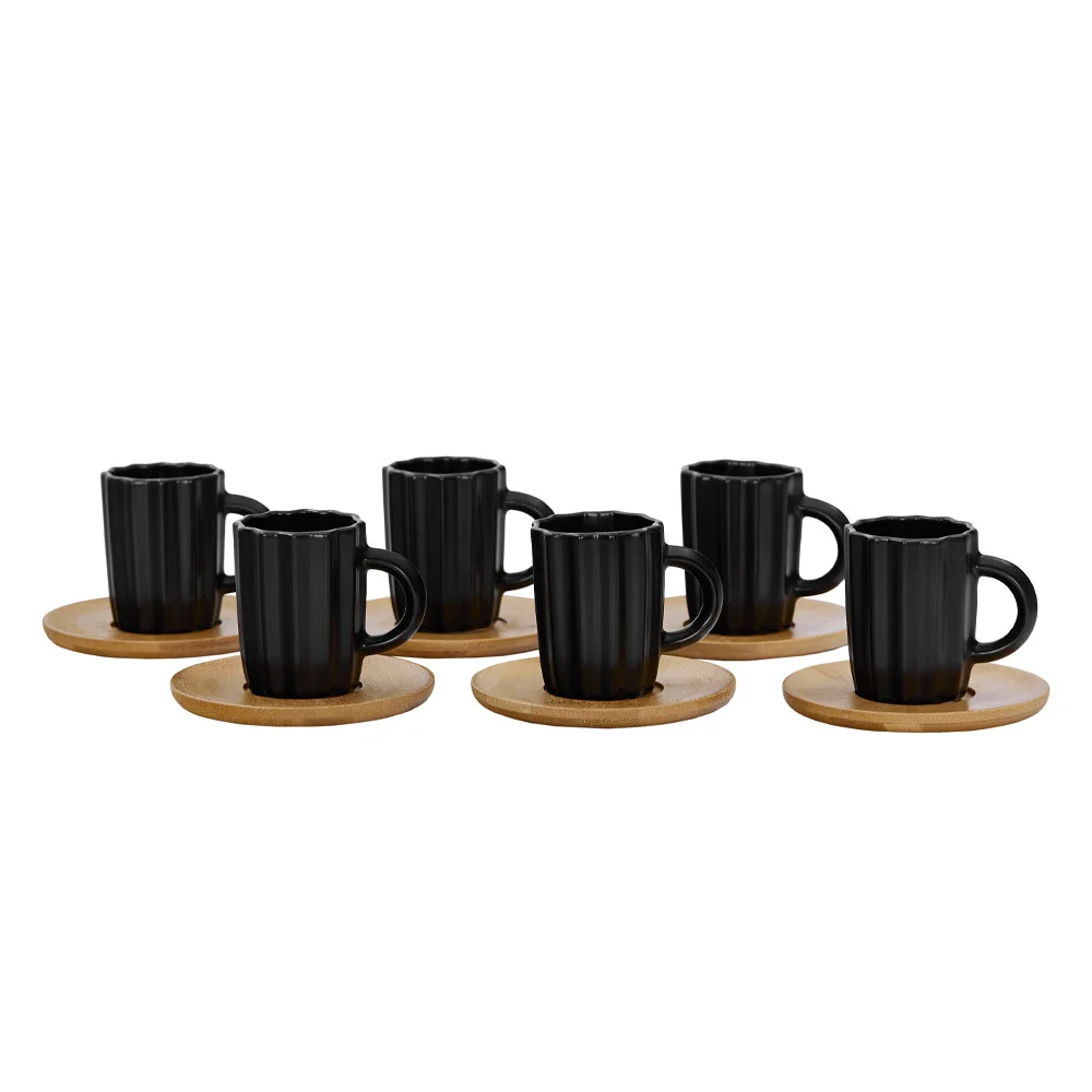 Φωτογραφία προϊόντος: CACTUS ΚΟΥΠΑ ESPRESSO SET 6ΤΜΧ 27x22x6cm ΠΟΡΣΕΛΑΝΗ ΜΑΥΡΟ ΦΥΣΙΚΟ BAMBOO