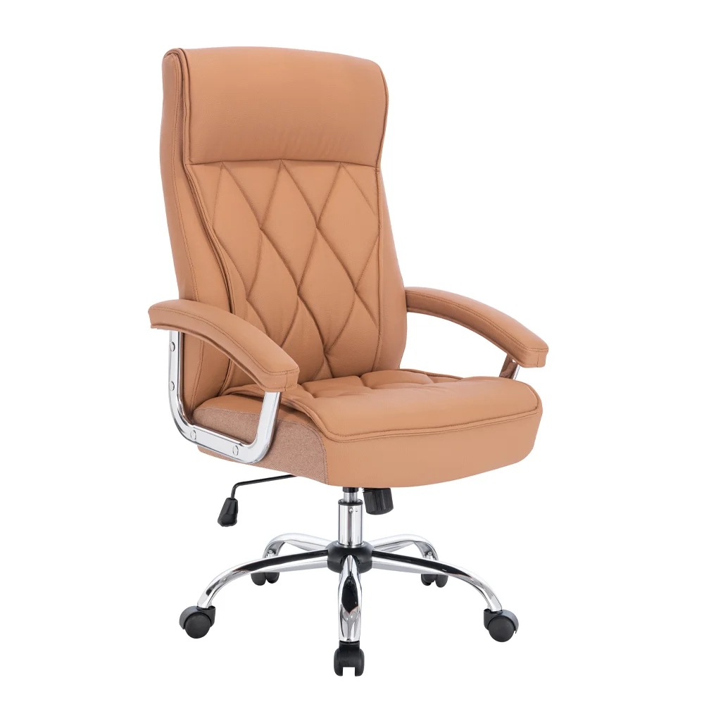 Φωτογραφία προϊόντος: COMFY ΚΑΡΕΚΛΑ ΓΡΑΦΕΙΟΥ CAMEL ΧΡΩΜΙΟ 66.5x67.5x120cm