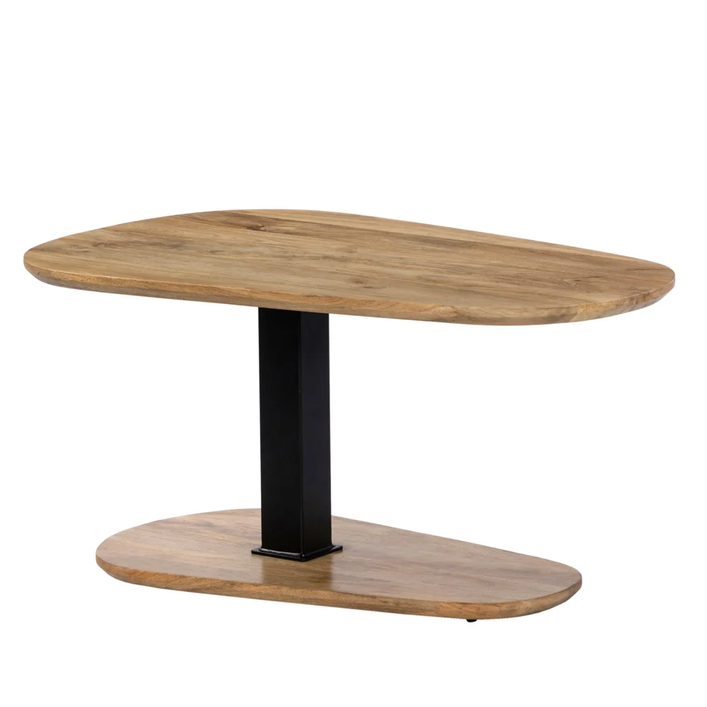 Φωτογραφία προϊόντος: LEVEL COFFEE TABLE ΦΥΣΙΚΟ ΜΑΥΡΟ 95x65x48cm