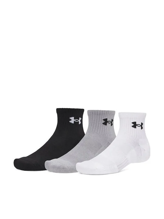 Φωτογραφία προϊόντος: Under Armour Ua Performance Sports Socks White Gray Black 3 Pairs