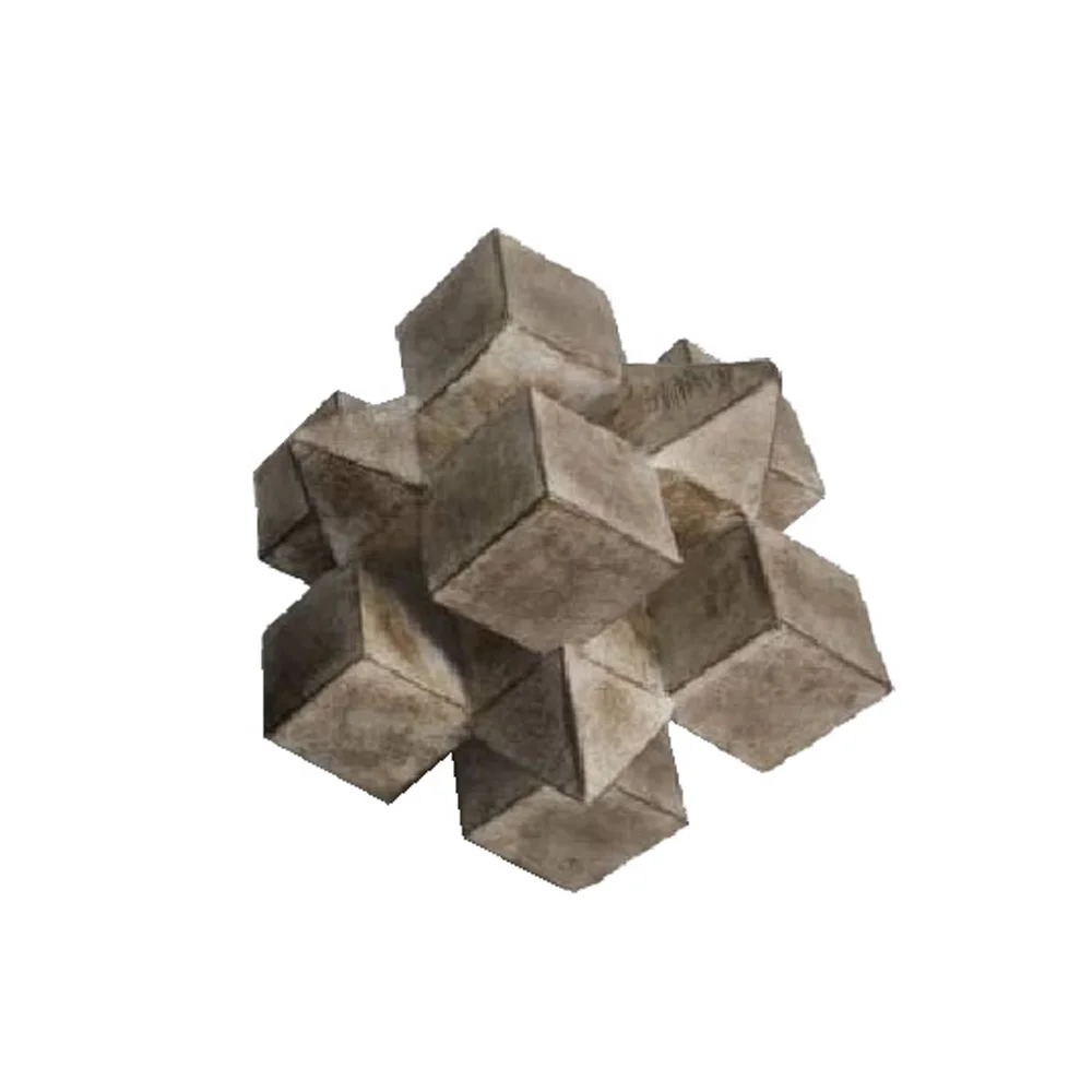 Φωτογραφία προϊόντος: 3D CUBE ΔΙΑΚΟΣΜΗΤΙΚΟ ΚΟΜΠΟΣ 15x15x15cm POLYRESIN ΦΥΣΙΚΟ