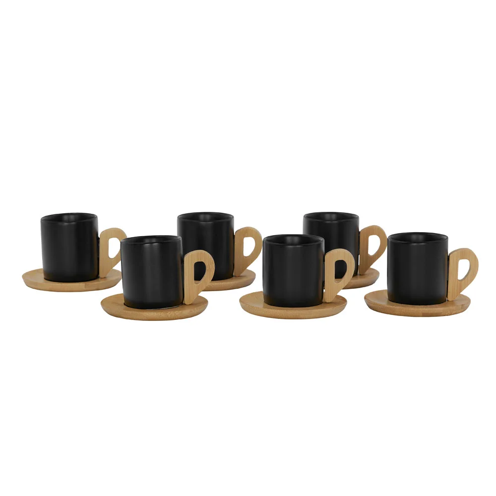 Φωτογραφία προϊόντος: NORDIC ΚΟΥΠΑ ESPRESSO SET 6ΤΜΧ 29x21x7cm ΠΟΡΣΕΛΑΝΗ ΜΑΥΡΟ ΦΥΣΙΚΟ BAMBOO