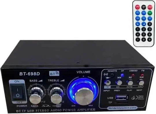 Φωτογραφία προϊόντος: BT-698 Ολοκληρωμένος Ενισχυτής Hi-Fi Stereo 002167 Μαύρος