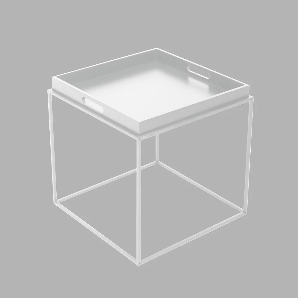 Φωτογραφία προϊόντος: BUTLER SIDE TABLE ΛΕΥΚΟ 45x45x45cm