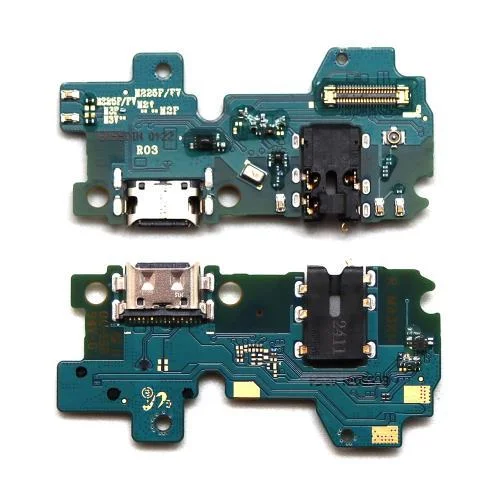 Φωτογραφία προϊόντος: Πλακέτα Samsung M225F Galaxy M22 με Επαφή Φόρτισης, Επαφή Hands Free + Μικρόφωνο (Original)