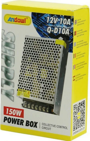 Φωτογραφία προϊόντος: Andowl Qd10a Τροφοδοτικό LED Ισχύος 150W με Τάση Εξόδου 12V