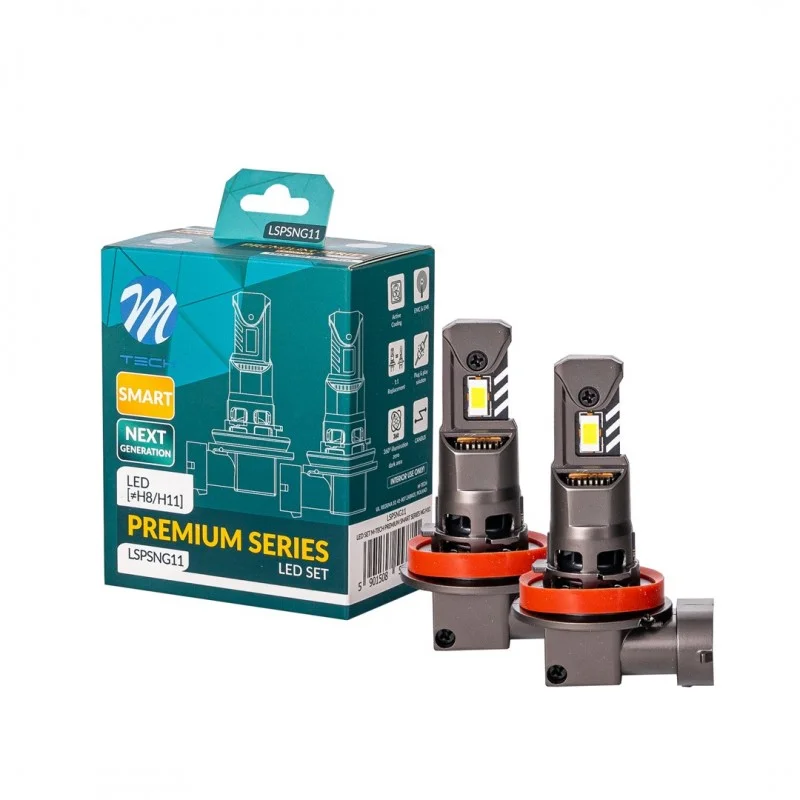 Φωτογραφία προϊόντος: M-tech ΛΑΜΠEΣ LED H11 12V 6.000K 35W 4.000lm LED CANBUS CSP3570 PREMIUM SMART SERIES M-TECH - 2 ΤΕΜ. LSPSNG11/MT