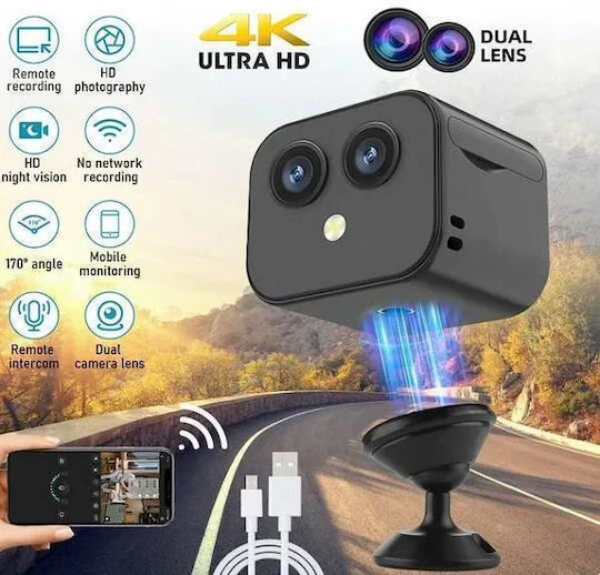 Φωτογραφία προϊόντος: D3 128GB Action Camera 2K και Wi-Fi Μαύρη