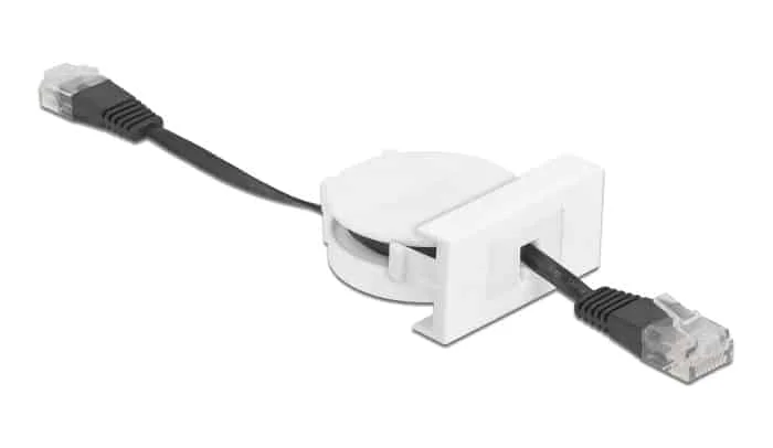 Φωτογραφία προϊόντος: DELOCK module καλώδιο RJ45 Easy 45 81361 Cat.5e, ανασυρόμενο 50cm, μαύρο