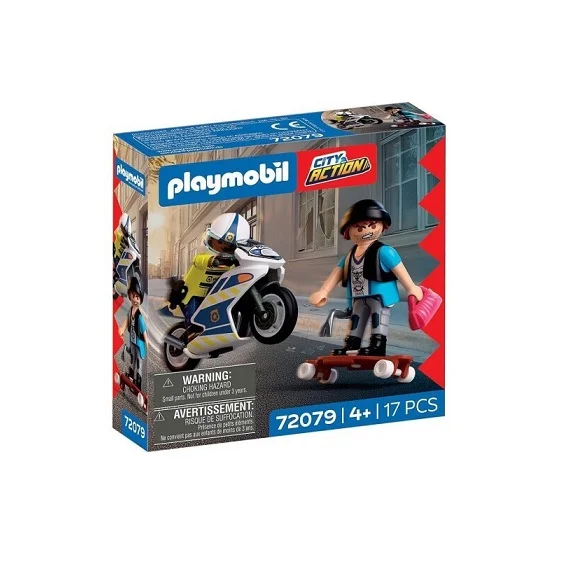 Φωτογραφία προϊόντος: Playmobil Αστυνομική Καταδίωξη Με Μοτοσικλέτα (72079)