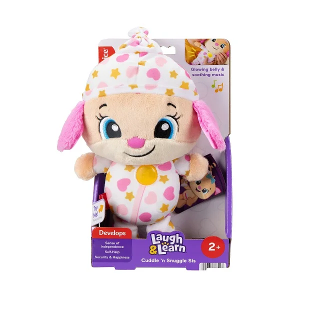 Φωτογραφία προϊόντος: Fisher Price Fisher-Price Παίζω + Μαθαίνω Λούτρινο Σκυλάκι Αγκαλιάς Ροζ (JMM45)