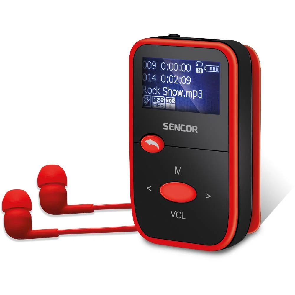 Φωτογραφία προϊόντος: MP3 Player 8GB Sencor SFP 4408 RD 110 mAh 1.1" LCD Οθόνη 7 'Ωρες Αναπαραγωγής FM Radio και Micro SD