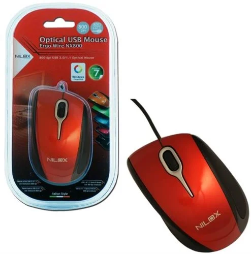Φωτογραφία προϊόντος: NILOX MOUSE WIRED NX800 RED