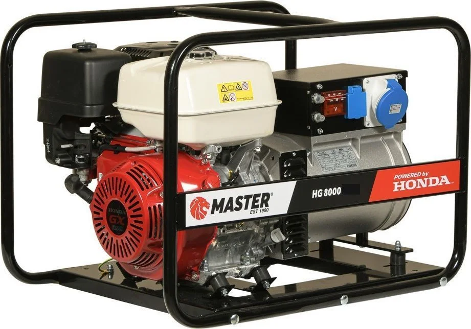 Φωτογραφία προϊόντος: Μονοφασική Γεννήτρια Βενζίνης MASTER/HONDA (HG 8000 AVR) - χωρίς μίζα και μπαταρία
