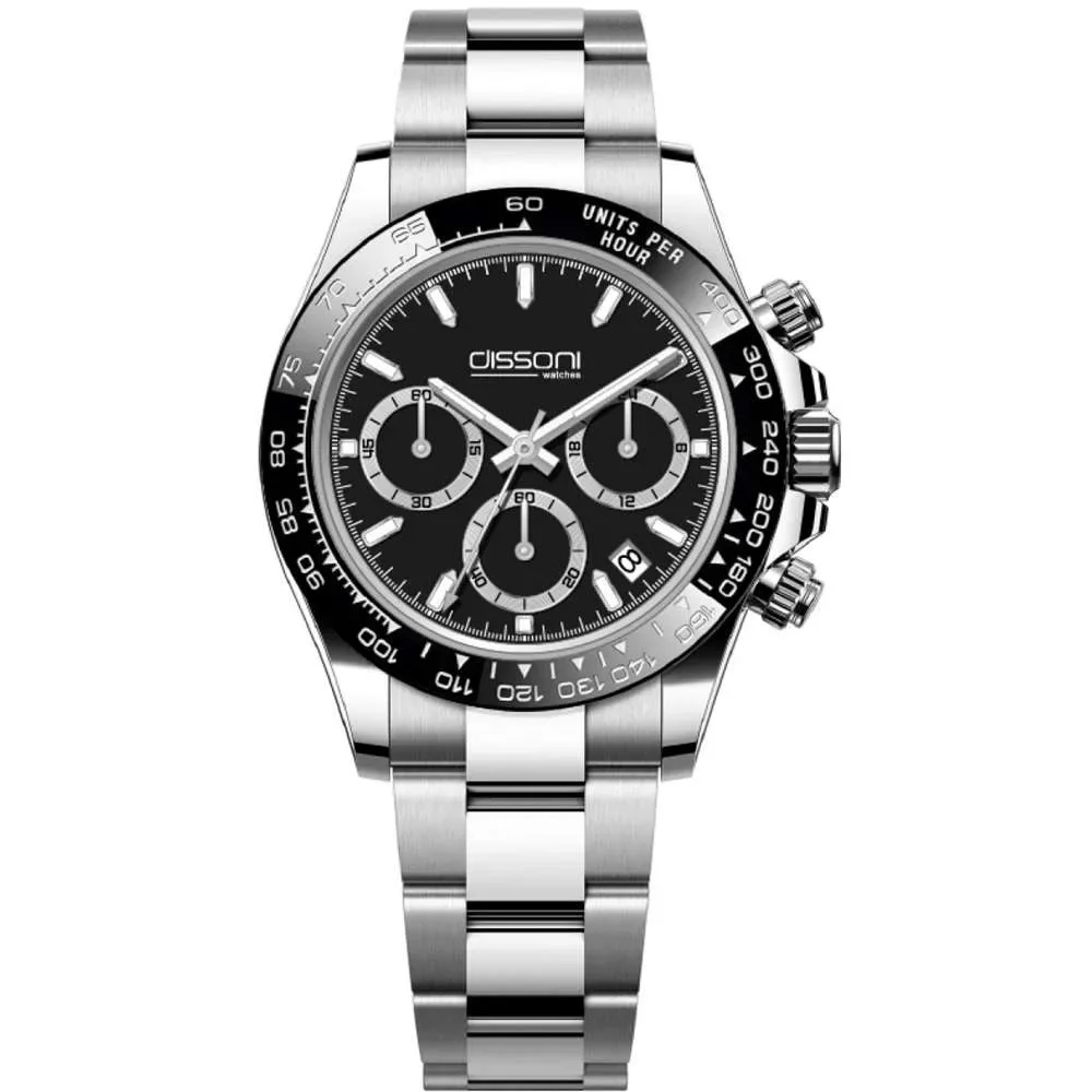 Φωτογραφία προϊόντος: Dissoni black dial chrono date ceramic bezel