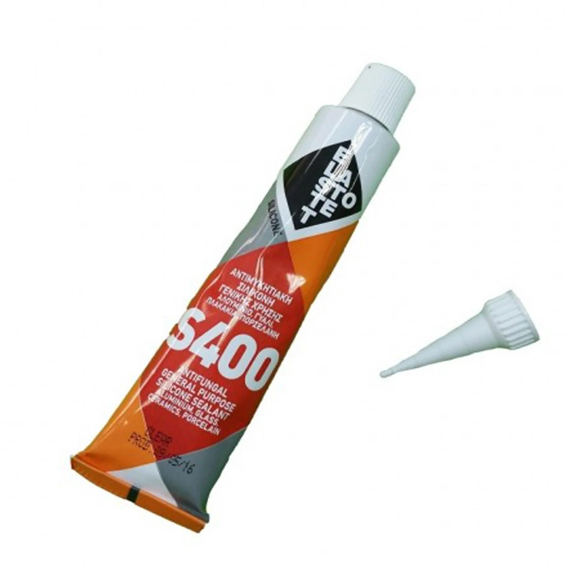 Φωτογραφία προϊόντος: Σιλικόνη S-400 Λευκή 280ml (Αντιμουχλική) - Elastotet