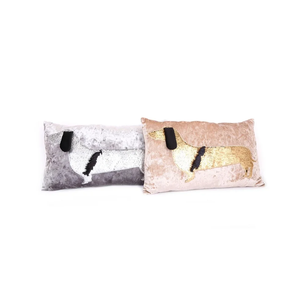 Φωτογραφία προϊόντος: Plastona Μαξιλάρι βελουδ.dog sequins 50X30 2χρ.