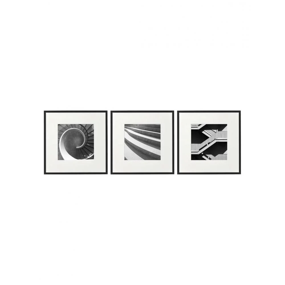 Φωτογραφία προϊόντος: Plastona Κάδρο μαυρ/σπρο STAIRS 3σχ. 40X40