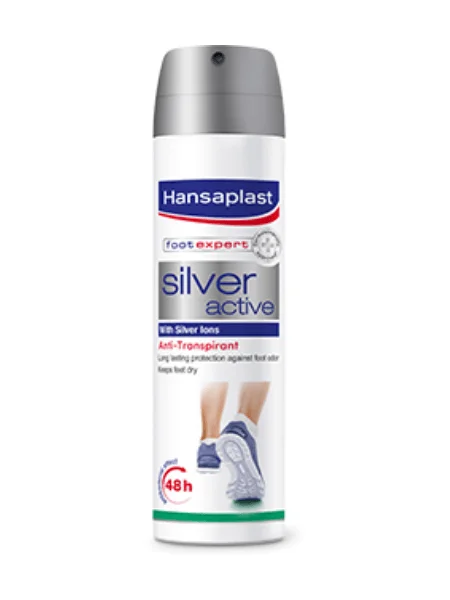 Φωτογραφία προϊόντος: Hansaplast Silver Active Αντιδρωτικό Σπρέι Ποδιών